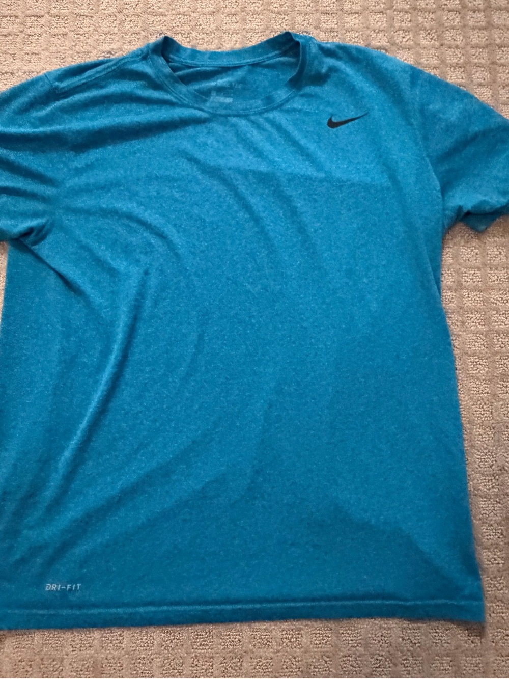 Nike Short Sleeve Performance Tee in Teal Blue